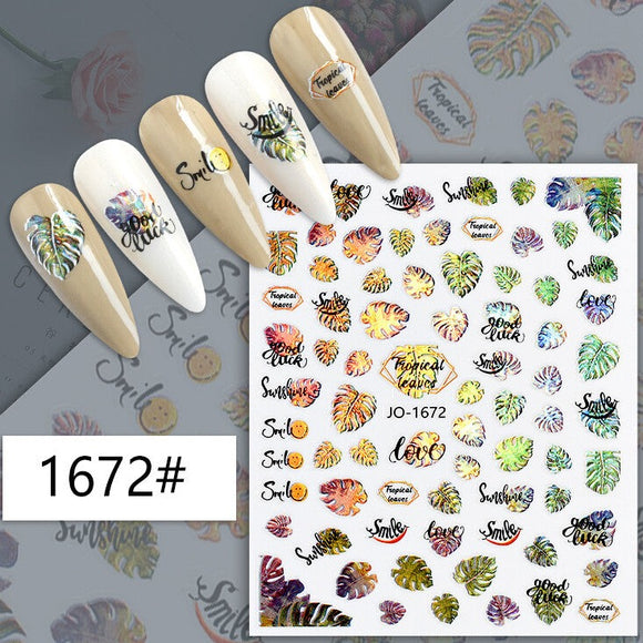 Nail Sticker - 1672 - Leaves