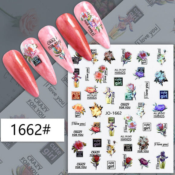 Nail Sticker - 1662 - Flowers