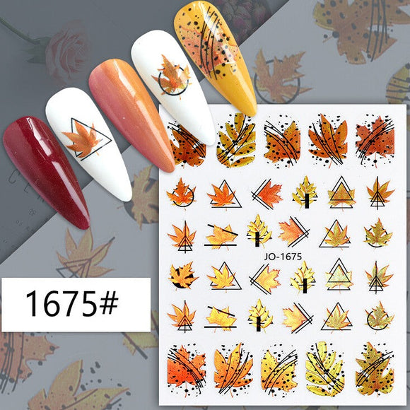 Nail Sticker - 1675 - Leaves