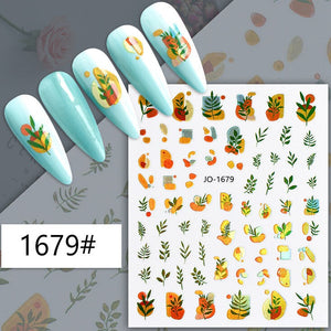 Nail Sticker - 1679 - Leaves