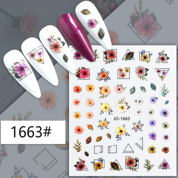 Nail Sticker - 1663 - Flowers