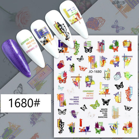 Nail Sticker - 1680 - Butterflies