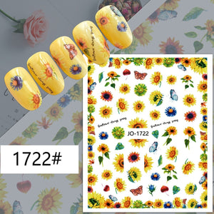 Nail Sticker - 1722 - Sunflowers