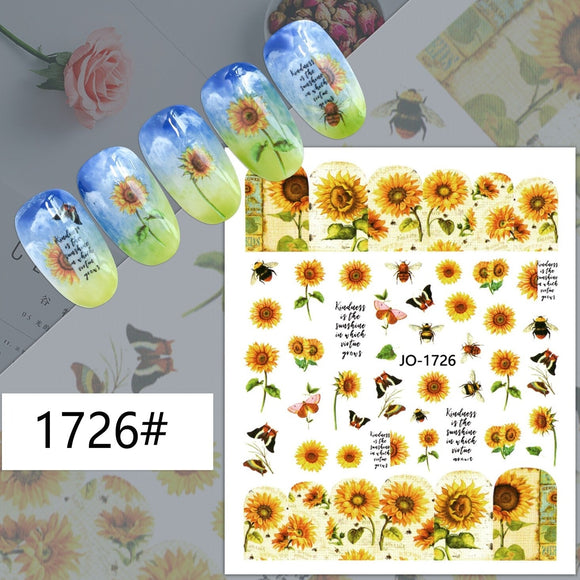 Nail Sticker - 1726 - Sunflowers