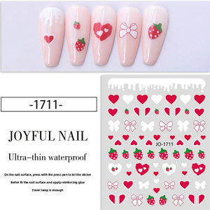 Nail Sticker - 1711 - Hearts