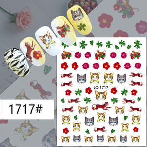 Nail Sticker - 1717 - Cats