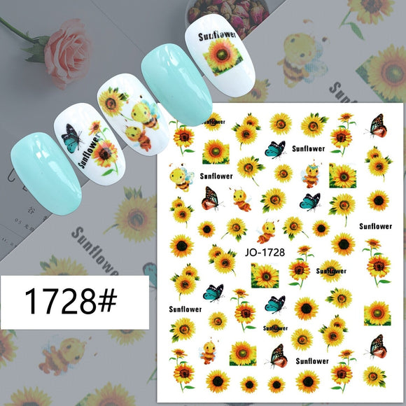 Nail Sticker - 1728 - Sunflowers