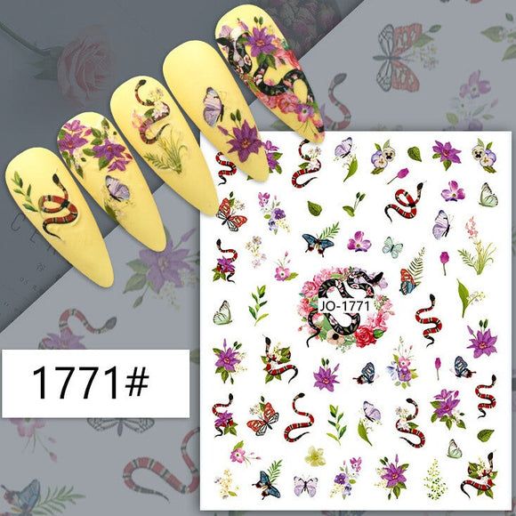 Nail Sticker - 1771 - Flowers