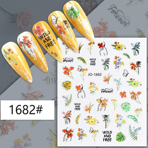 Nail Sticker - 1682 - Flowers