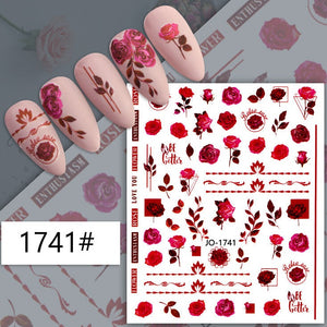 Nail Sticker - 1741 - Roses