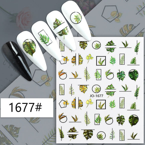 Nail Sticker - 1677 - Leaves