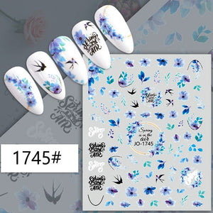 Nail Sticker - 1745 - Flowers