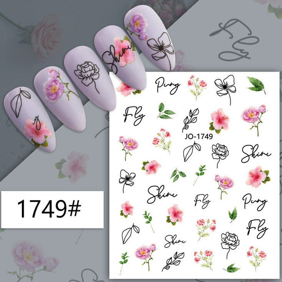 Nail Sticker - 1749 - Flower