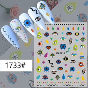 Nail Sticker - 1733 - Eyes