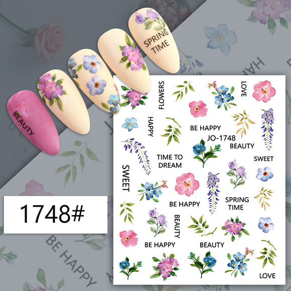 Nail Sticker - 1748 - Flowers