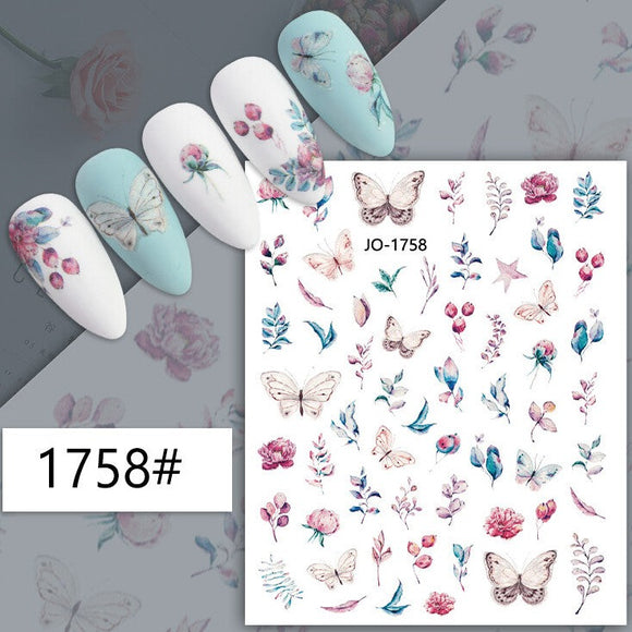 Nail Sticker - 1758 - Flowers