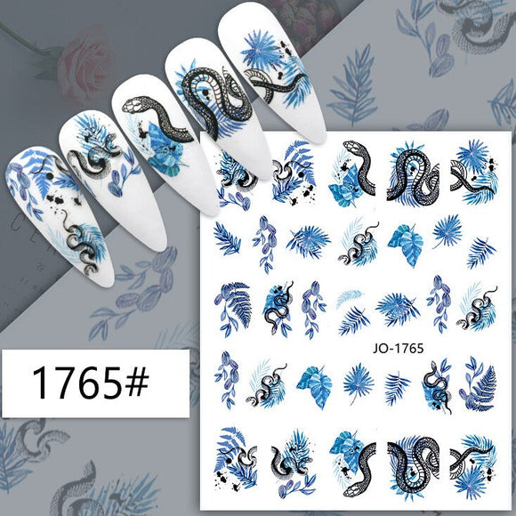 Nail Sticker - 1765 - Snakes