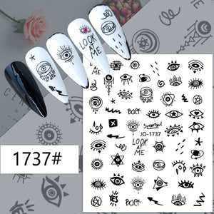 Nail Sticker - 1737 - Eyes