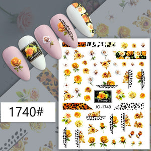 Nail Sticker - 1740 - Roses