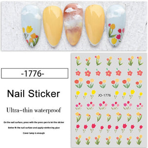 Nail Sticker - 1776- Flowers