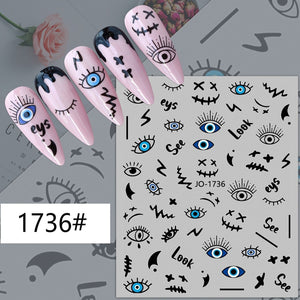 Nail Sticker - 1736 - Eye