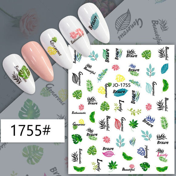 Nail Sticker - 1755 - Leaves