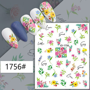 Nail Sticker - 1756 - Flowers