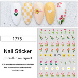 Nail Sticker - 1775- Flowers