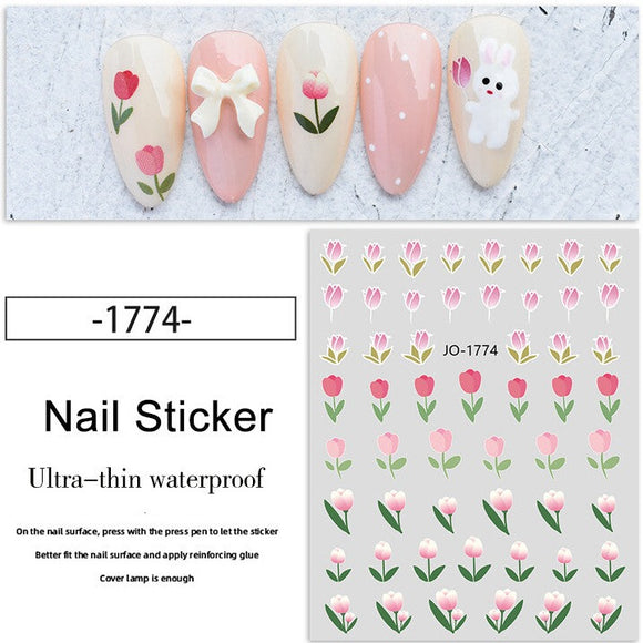 Nail Sticker - 1774 - Tulips