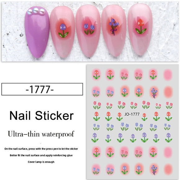 Nail Sticker - 1777- Flowers