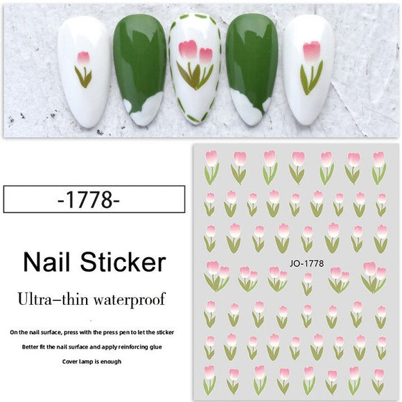 Nail Sticker - 1778- Tulips