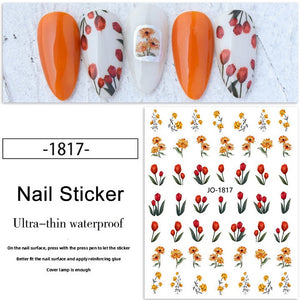 Nail Sticker - 1817- Flowers