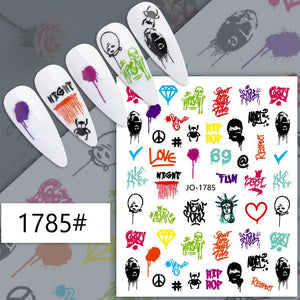 Nail Sticker - 1785 - Spray Paint