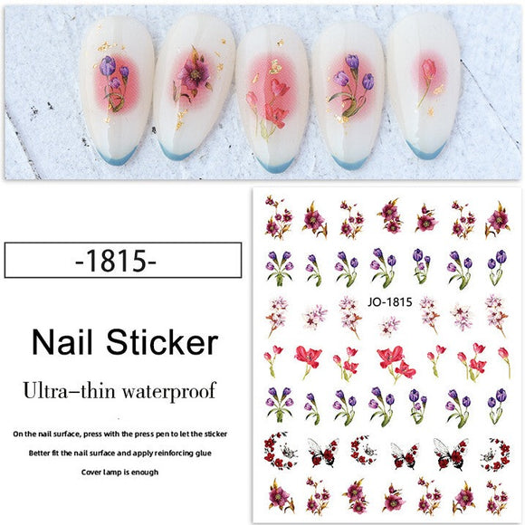 Nail Sticker - 1815- Flowers