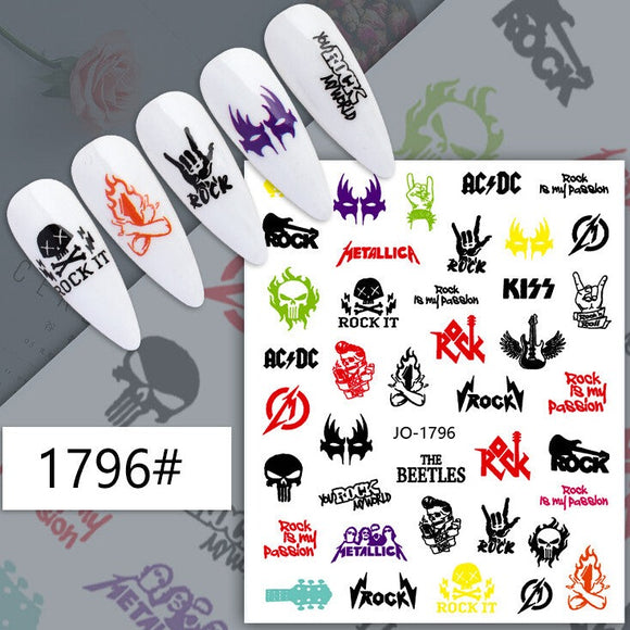 Nail Sticker - 1796 - Rock & Roll