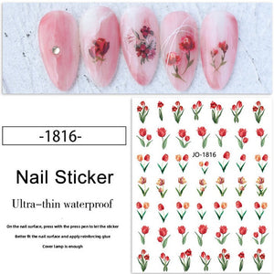 Nail Sticker - 1816- Flowers