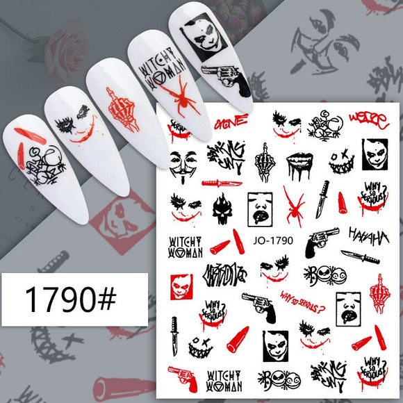 Nail Sticker - 1790 - Joker