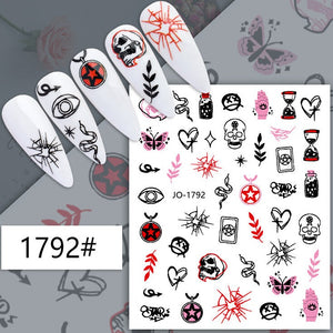 Nail Sticker - 1792 - Evil