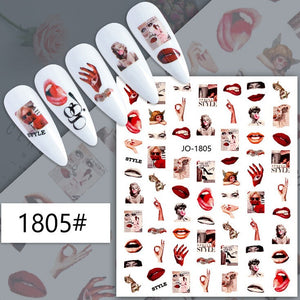 Nail Sticker - 1805 - Style