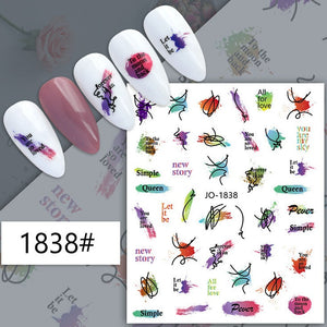 Nail Sticker - 1838 - Modern Art