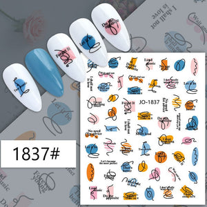 Nail Sticker - 1837 - Modern Art