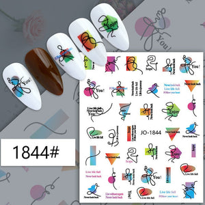 Nail Sticker - 1844 - Word