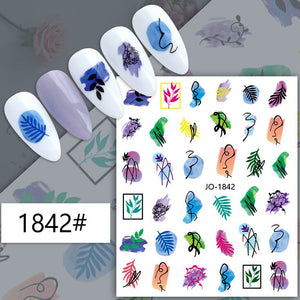 Nail Sticker - 1842 - Leaves