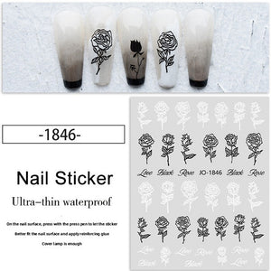 Nail Sticker - 1846 - Roses