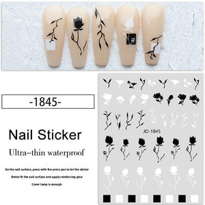 Nail Sticker - 1845 - Flowers