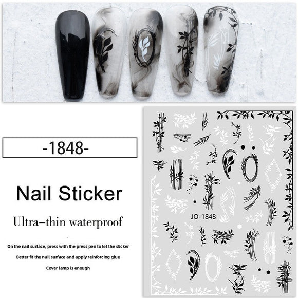 Nail Sticker - 1848 - Decorative