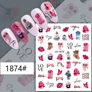 Nail Sticker - 1874 - Love