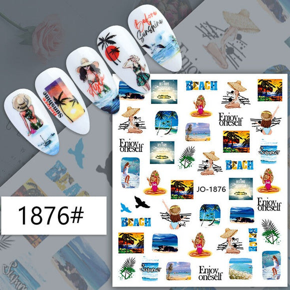 Nail Sticker - 1876 - Summer