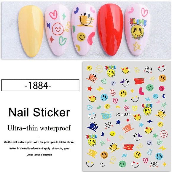 Nail Sticker - 1884 - Smile