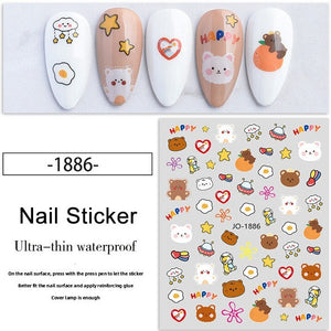 Nail Sticker - 1886 - Bears